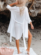 Load image into Gallery viewer, Button Up Roll-Tab Sleeve Cover-Up