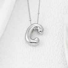 Load image into Gallery viewer, Copper Bubble Letter Pendant Necklace