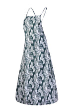 Load image into Gallery viewer, Slit Crisscross Printed Sleeveless Cami Dress