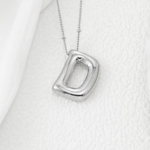 Load image into Gallery viewer, Copper Bubble Letter Pendant Necklace