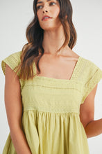 Load image into Gallery viewer, MABLE Square Neck Lace Trim Romper