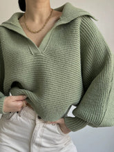 Load image into Gallery viewer, Johnny Collar Long Sleeve Sweater