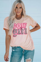 Load image into Gallery viewer, COWGIRL Graphic Cuffed Tee