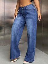 Load image into Gallery viewer, Wide Leg Jeans with Pockets