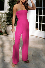 Load image into Gallery viewer, Smocked Tube Wide Leg Jumpsuit