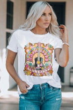 Load image into Gallery viewer, Graphic Round Neck Short Sleeve T-Shirt