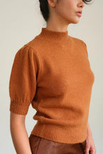 Load image into Gallery viewer, HYFVE Mock Neck Puff Sleeve Sweater
