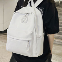 Load image into Gallery viewer, PU Leather Zip Backpack Bag