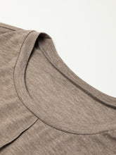 Load image into Gallery viewer, Exposed Seam Round Neck Mini Dress