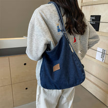 Load image into Gallery viewer, Adjustable Strap Denim Shoulder Bag