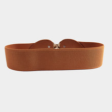 Load image into Gallery viewer, Alloy Leaf Buckle Elastic Belt