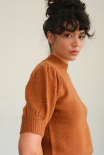 Load image into Gallery viewer, HYFVE Mock Neck Puff Sleeve Sweater