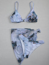 Load image into Gallery viewer, Printed Spaghetti Strap Three-Piece Swim Set