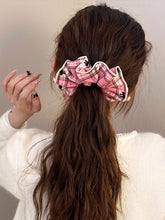 Load image into Gallery viewer, 3-Piece Plaid Contrast Elastic Hair Scrunchy