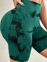 Load image into Gallery viewer, Tie-Dye High Waist Active Shorts