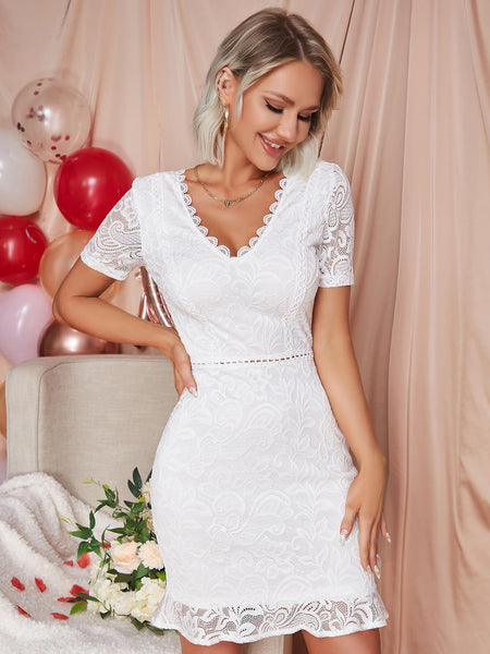 MADLYN Lace Mini Dress