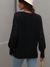 Load image into Gallery viewer, Rib-Knit Plunge Raglan Sleeve Cardigan