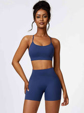Load image into Gallery viewer, Sport Bra and Wide Waistband Shorts Set