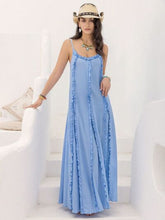 Load image into Gallery viewer, Frill Scoop Neck Maxi Cami Dress