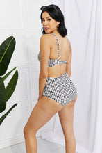Load image into Gallery viewer, Marina West Swim Take A Dip Twist High-Rise Bikini in Black