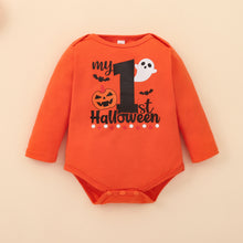 Load image into Gallery viewer, Baby MY FIRST HALLOWEEN Graphic Bodysuit and Printed Long Pants Set