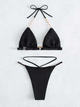 Load image into Gallery viewer, Chain Tied Two-Piece Bikini Set