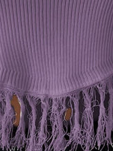 Load image into Gallery viewer, Fringe Hem Round Neck Ribbed Knit Tank