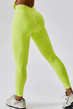 Load image into Gallery viewer, Wide Waistband Slim Fit Back Pocket Sports Leggings