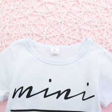 Load image into Gallery viewer, Baby Girl MINI BOSS Graphic Tee and Skirt Set