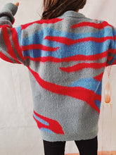 Load image into Gallery viewer, Color Block Round Neck Sweater