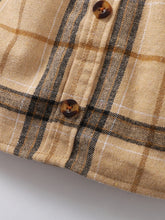 Load image into Gallery viewer, Baby Girl Turtle Neck Long Sleeve Ribbed Top and Plaid Skirt Set