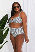 Load image into Gallery viewer, Marina West Swim Take A Dip Twist High-Rise Bikini in Black