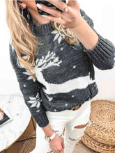 Load image into Gallery viewer, Reindeer &amp; Snowflake Sweater