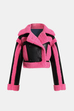 Load image into Gallery viewer, Double Take Contrast Color Double-Breasted Jacket