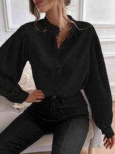 Load image into Gallery viewer, Mock Neck Button Front Shirt
