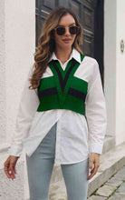 Load image into Gallery viewer, Grecian Sleeveless Cropped Sweater Vest