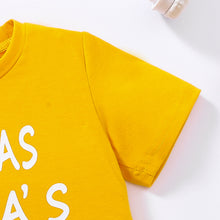 Load image into Gallery viewer, Kids IT WAS PAPA'S IDEA Graphic Tee and Shorts Set