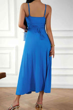 Load image into Gallery viewer, Spaghetti Strap Lace-Up Dress