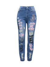 Load image into Gallery viewer, Distressed Skinny Jeans with Pockets