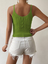 Load image into Gallery viewer, Scoop Neck Mixed Knit Cami
