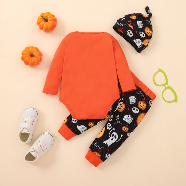 Baby MY FIRST HALLOWEEN Graphic Bodysuit and Printed Long Pants Set