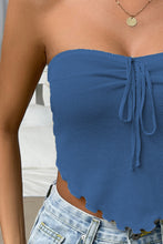 Load image into Gallery viewer, Straight Neck Tie Front Knit Top