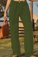 Load image into Gallery viewer, Loose Fit Drawstring Jeans with Pocket
