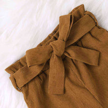 Load image into Gallery viewer, Baby Girl Knit Top and Tie Belt Pants Set