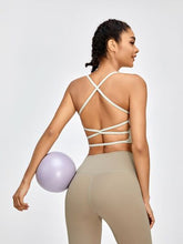 Load image into Gallery viewer, Crisscross Spaghetti Strap Active Bra