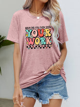 Load image into Gallery viewer, Letter Graphic Short Sleeve T-Shirt