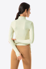 Load image into Gallery viewer, Side Drawstring Zip-Up Sports Jacket