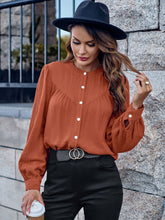 Load image into Gallery viewer, Round Neck Puff Sleeve Shirt