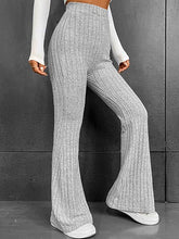 Load image into Gallery viewer, Ribbed High Waist Flare Bootcut Pants