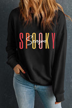 Load image into Gallery viewer, Round Neck Long Sleeve SPOOKY SEASON Graphic Sweatshirt